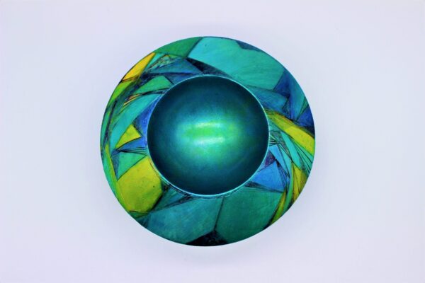 Kirsty Dalton- Geometric blue Bowl