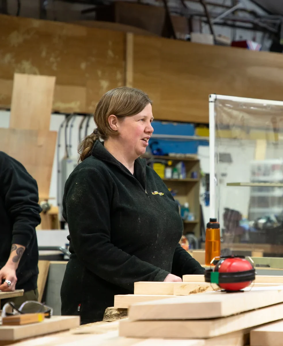 Instructor speaks in workshop