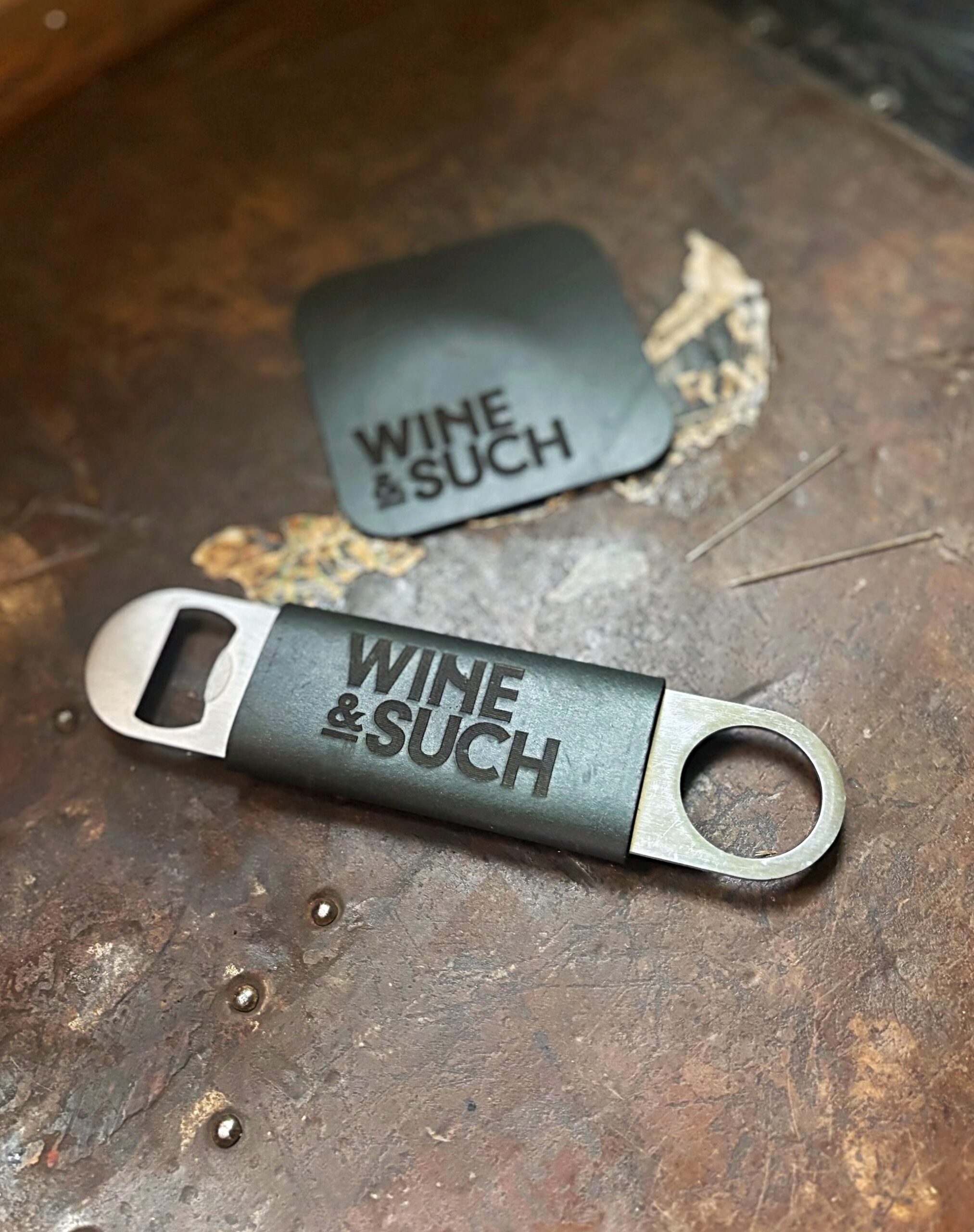 Branded merchandise produced with laser cutter