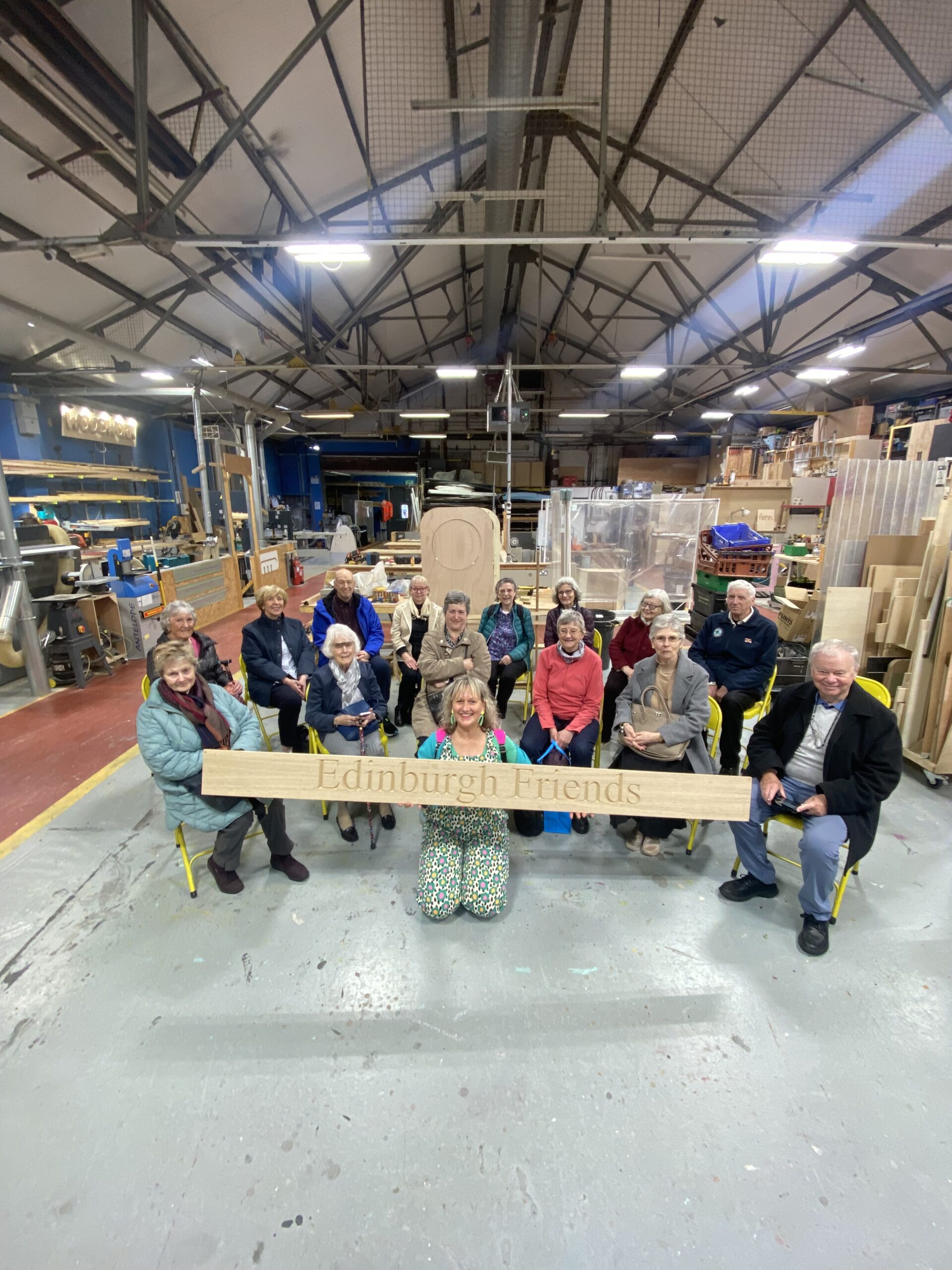 Group tour of Edinburgh Open Workshop