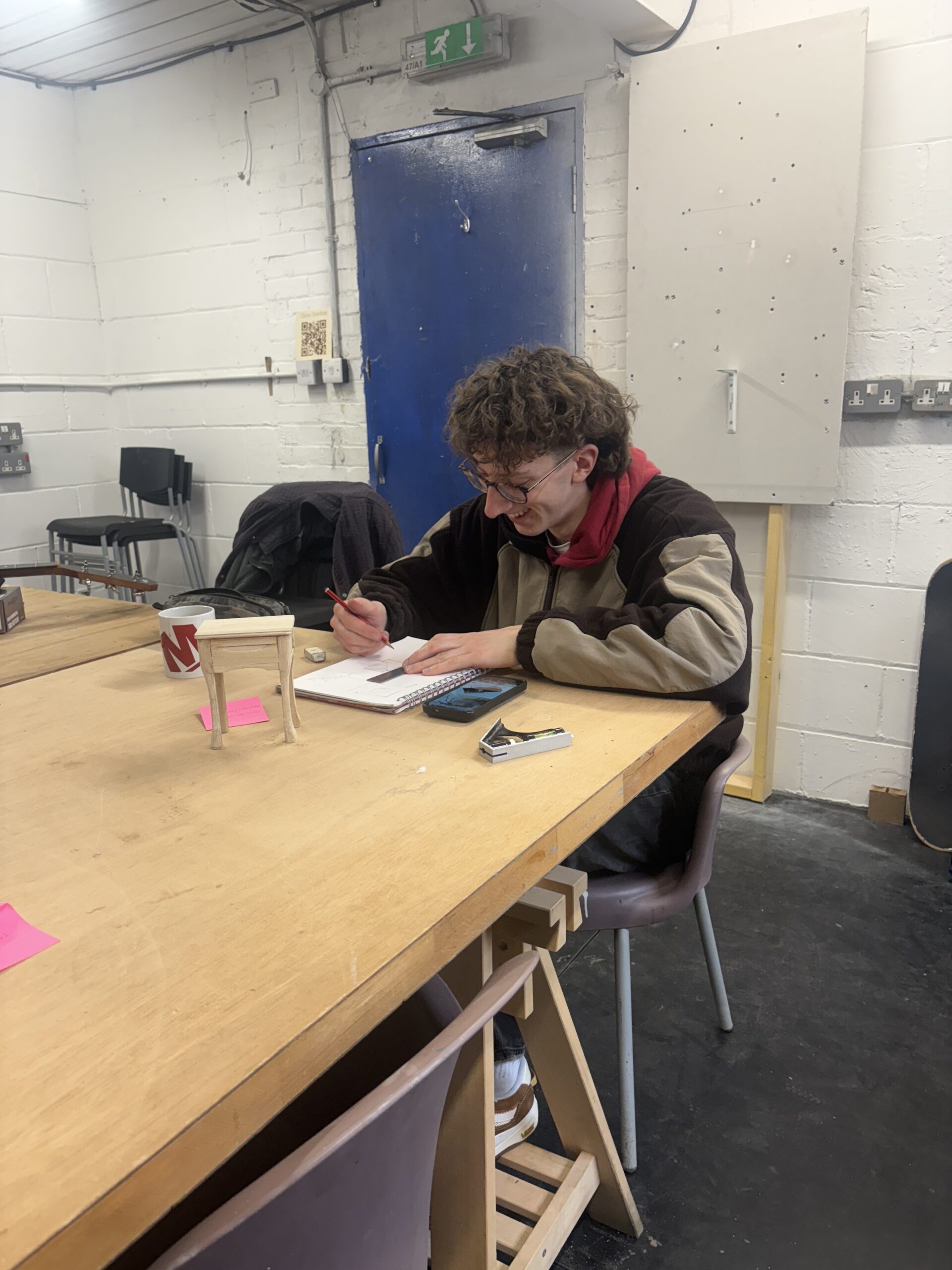 Edinburgh Wheels member gaining workshop experience