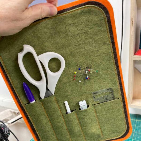 Felt and fabric laser cut sewing kit - Edinburgh Open Workshop
