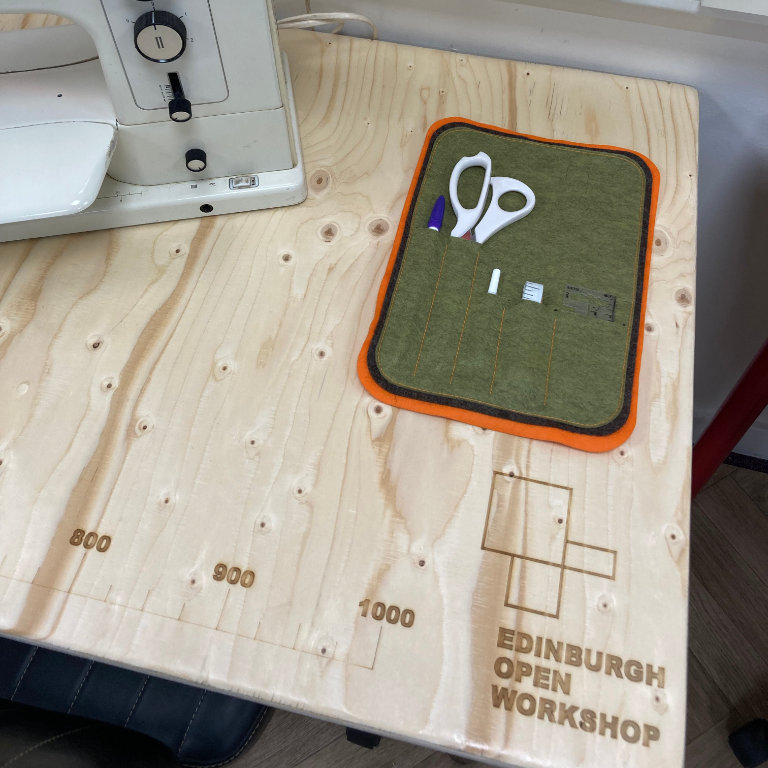 Laser cut and sew taster - felt kit at Edinburgh Open Workshop