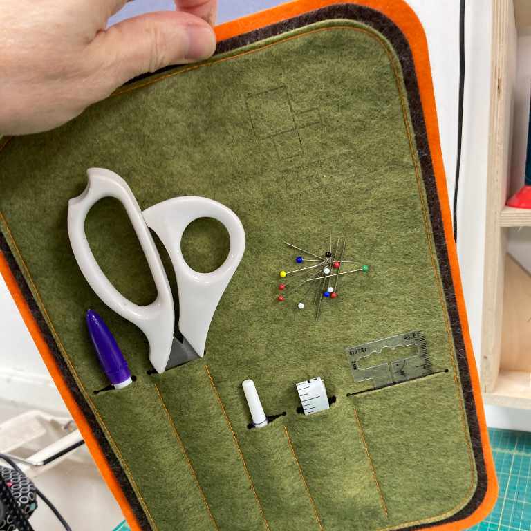 Felt and fabric laser cut sewing kit - Edinburgh Open Workshop