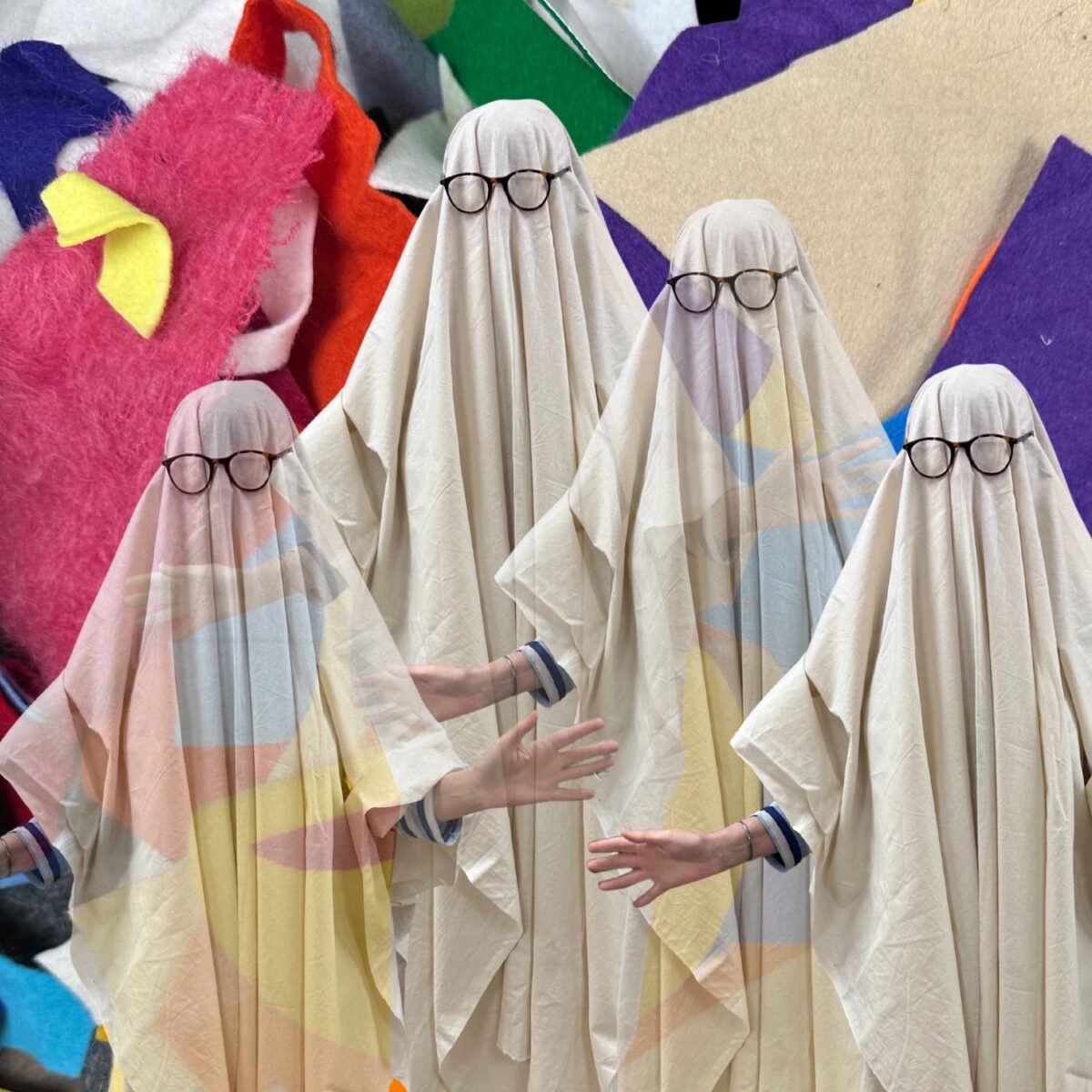 Bed sheet ghost halloween costume