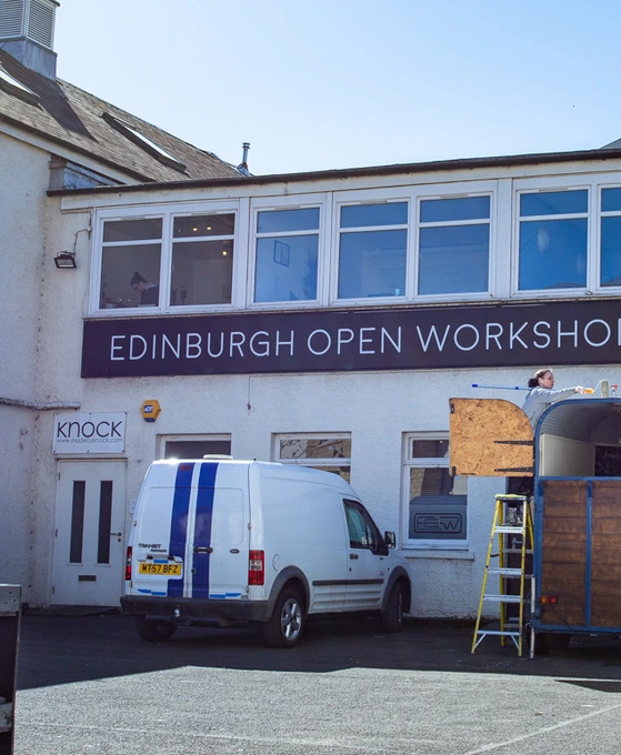 outdoor-area Outdoor area of Edinburgh Open Workshop